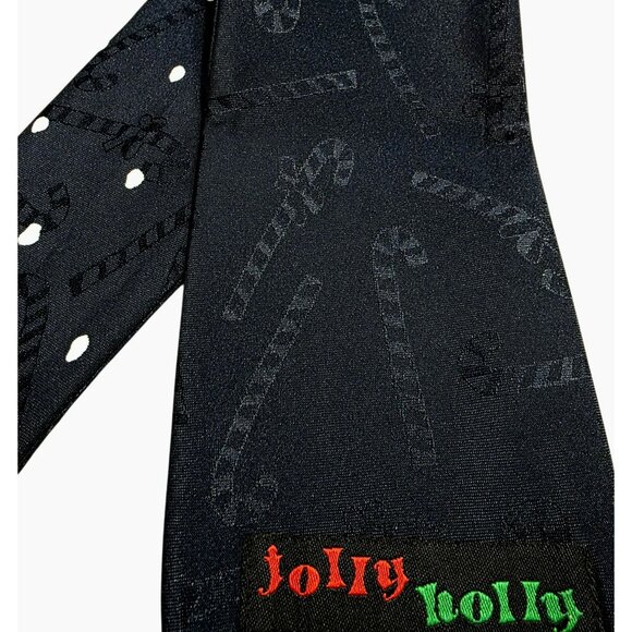 VTG Snowman Holiday Neck Tie Candy Cane Snow Christmas Novelty Jolly Holly Korea - Picture 6 of 8